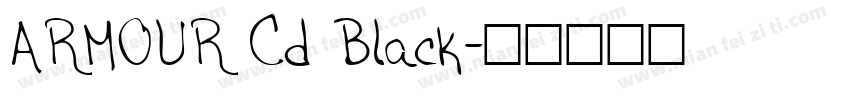 ARMOUR Cd Black字体转换